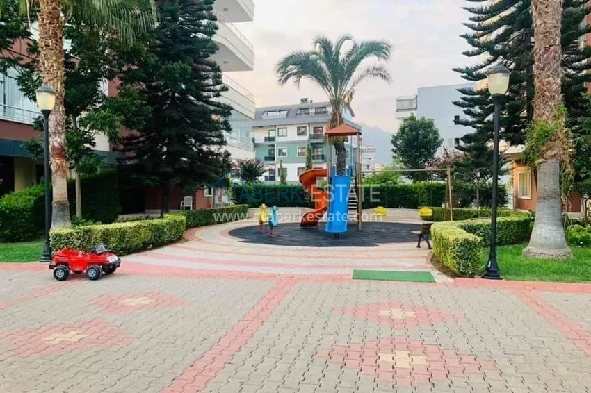 Apartament 2+1 na zezwolenie na pobyt w Alanyi, dzielnica Tosmur - meble, widoki na góry i morze 10 