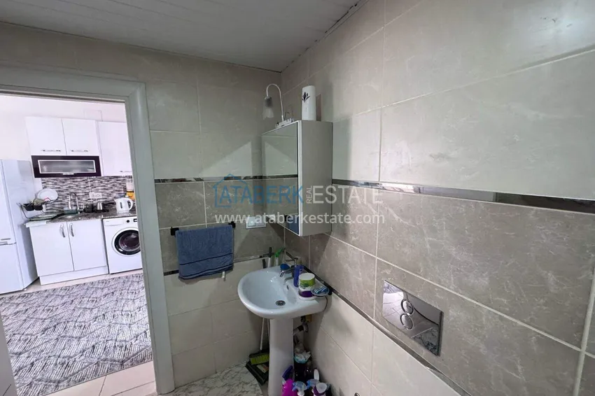 Kupuj  Apartament 1+1 za pozwolenie na pobyt w Alanyi — korzystna cena, meble, widok na morze  12 