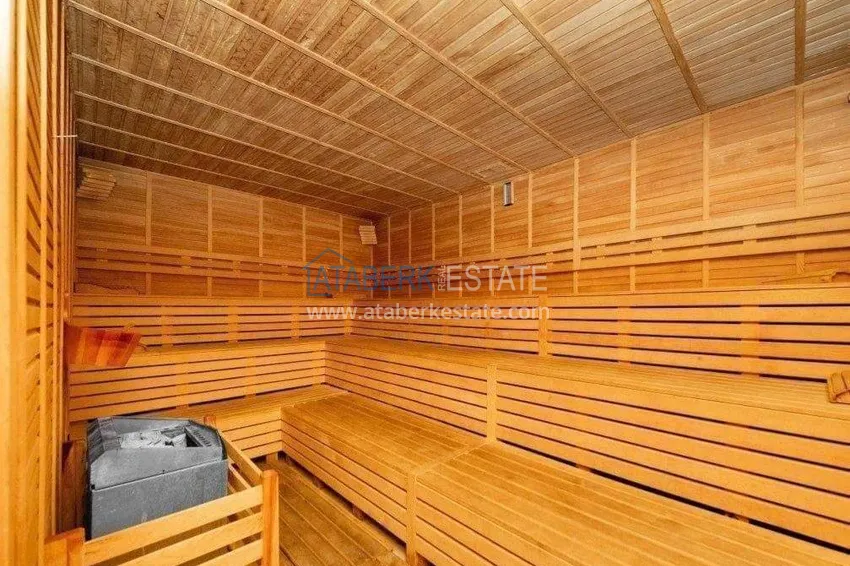 Apartament 2+1 na zezwolenie na pobyt w Alanyi, dzielnica Tosmur - meble, widoki na góry i morze 18 