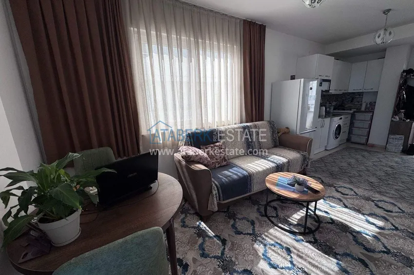 Kupuj  Apartament 1+1 za pozwolenie na pobyt w Alanyi — korzystna cena, meble, widok na morze  5 