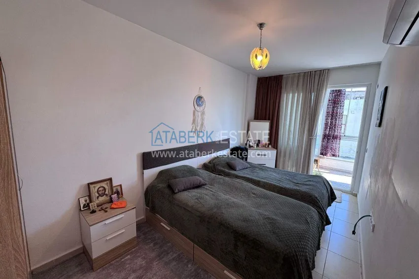 Kupuj  Apartament 1+1 za pozwolenie na pobyt w Alanyi — korzystna cena, meble, widok na morze  8 