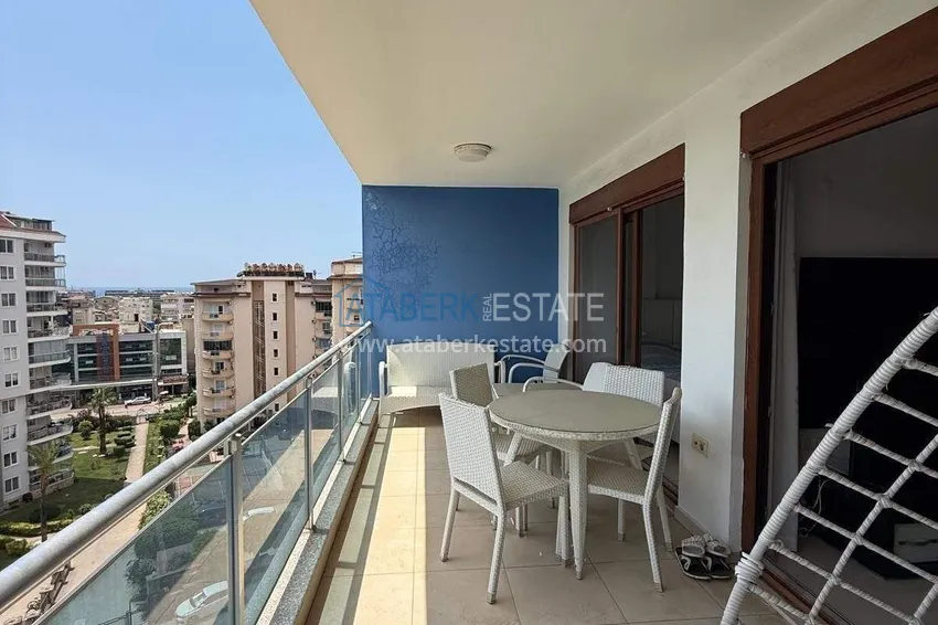 Kupuj Apartament 1+1 na zezwolenie na pobyt w Alanyi, dzielnica Cikcilli - widok na morze, meble, rezydencja premium 10