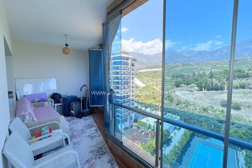 Kupuj  Apartament 3+1 w Alanyi, dzielnica Mahmutlar - liniowy z meblami i panoramicznym widokiem na morze i góry  11 