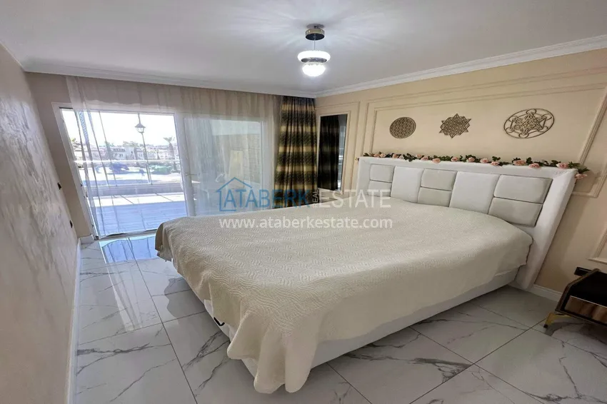 Kupuj  Apartament 1+1 w Alanya, dzielnica Cikcilli - umeblowany i z widokiem na morze, przeszklony balkon  11 