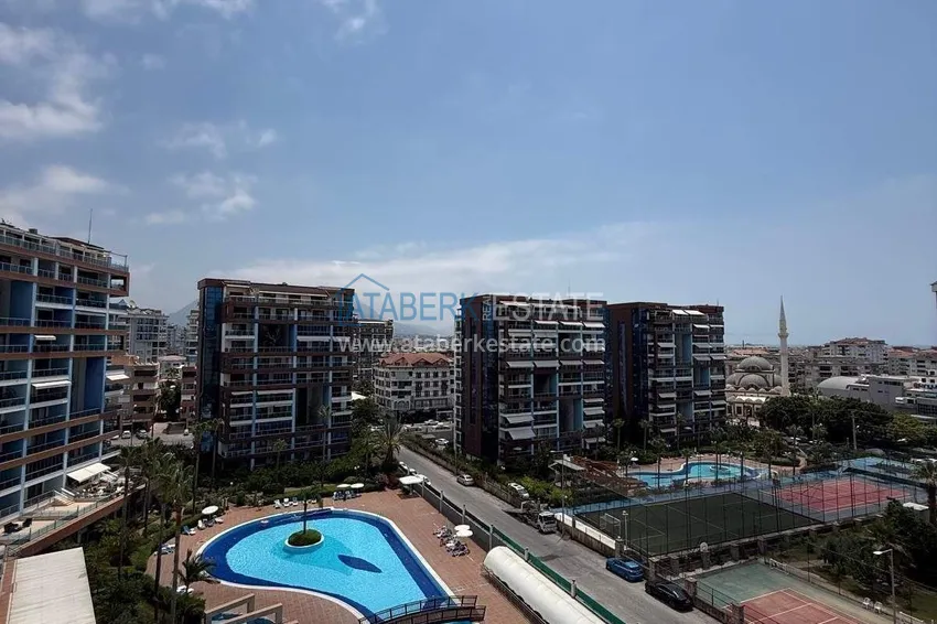 Kupuj Apartament 1+1 na zezwolenie na pobyt w Alanyi, dzielnica Cikcilli - widok na morze, meble, rezydencja premium 12