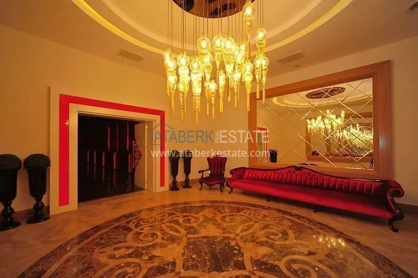 Apartament 3+1 w Alanyi, dzielnica Mahmutlar - liniowy z meblami i panoramicznym widokiem na morze i góry  16 