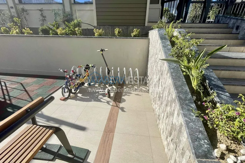 Apartament 2+1 na zezwolenie na pobyt w Alanyi, dzielnica Oba — meble, widok na morze i góry 13 
