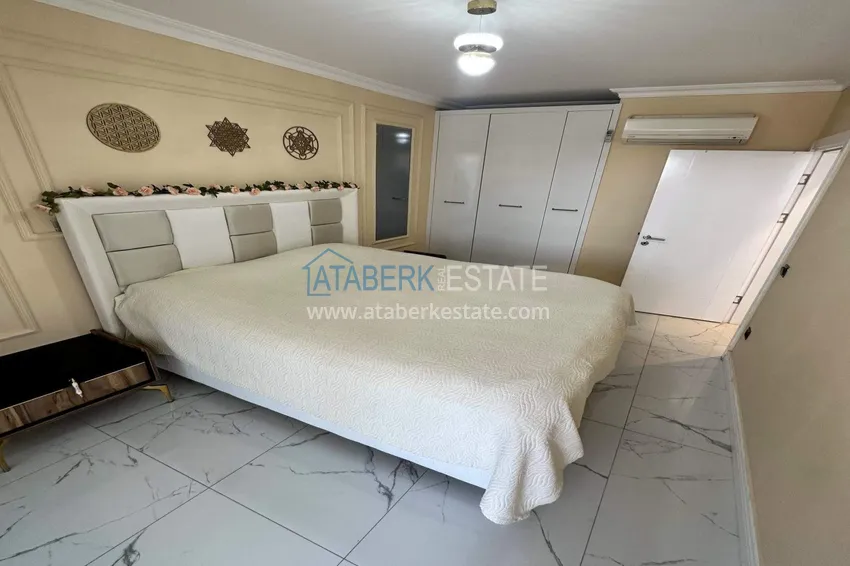 Kupuj  Apartament 1+1 w Alanya, dzielnica Cikcilli - umeblowany i z widokiem na morze, przeszklony balkon  13 