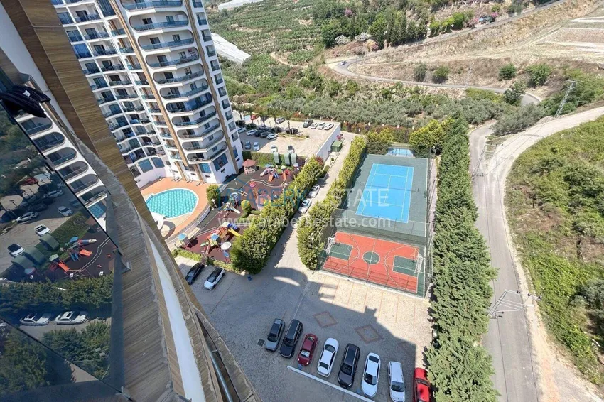 Kupuj  Apartament 3+1 w Alanyi, dzielnica Mahmutlar - liniowy z meblami i panoramicznym widokiem na morze i góry  14 