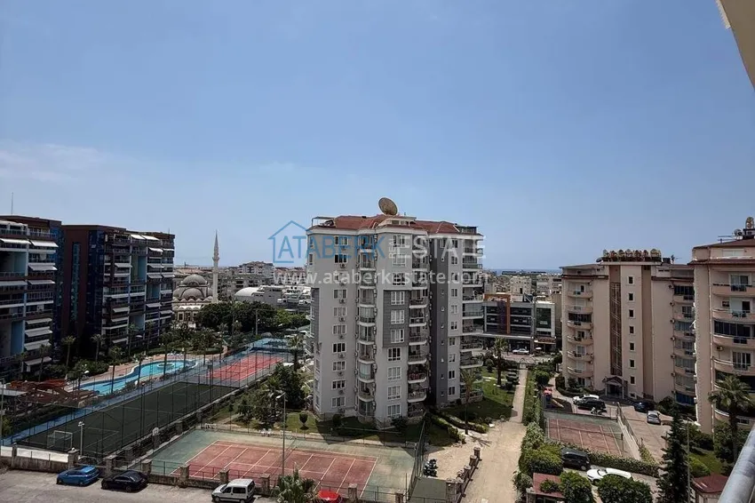 Kupuj Apartament 1+1 na zezwolenie na pobyt w Alanyi, dzielnica Cikcilli - widok na morze, meble, rezydencja premium 14