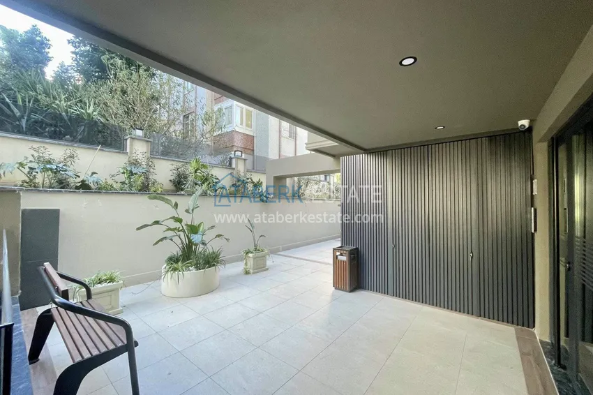 Apartament 2+1 na zezwolenie na pobyt w Alanyi, dzielnica Oba — meble, widok na morze i góry 15 