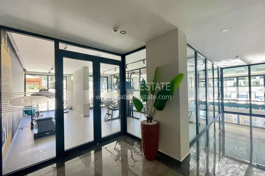 Apartament 2+1 na zezwolenie na pobyt w Alanyi, dzielnica Oba — meble, widok na morze i góry 17 