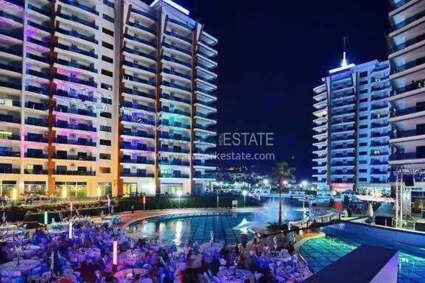 Apartament 3+1 w Alanyi, dzielnica Mahmutlar - liniowy z meblami i panoramicznym widokiem na morze i góry  4 