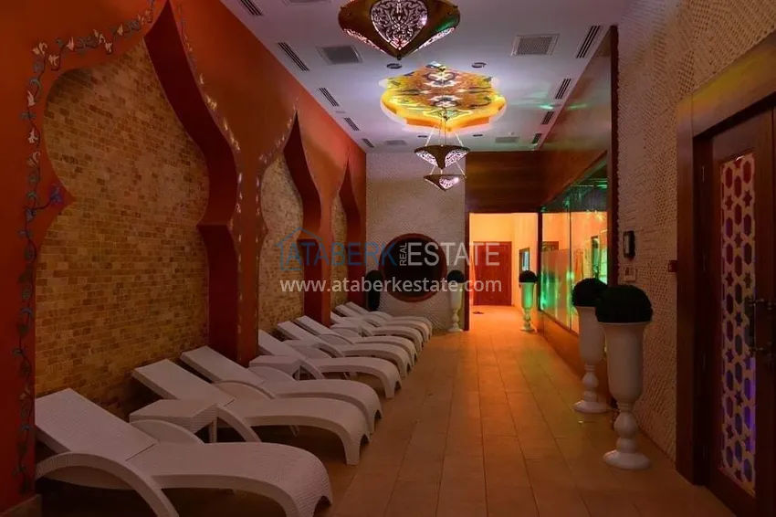 Apartament 3+1 w Alanyi, dzielnica Mahmutlar - liniowy z meblami i panoramicznym widokiem na morze i góry  23 