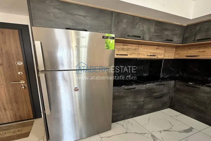 Kupuj  Apartament 1+1 w Alanya, dzielnica Cikcilli - umeblowany i z widokiem na morze, przeszklony balkon  3 