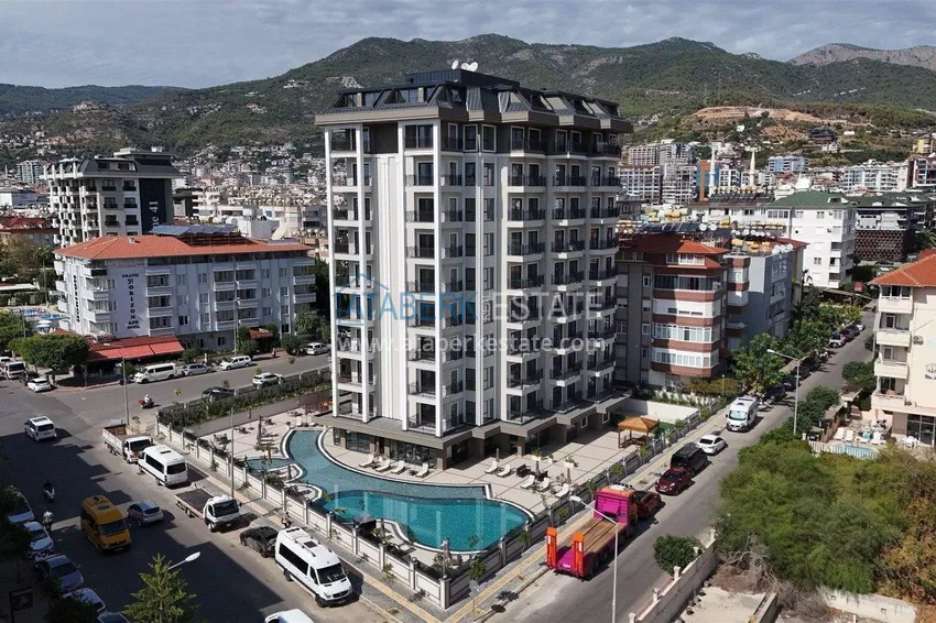 Apartament 2+1 na zezwolenie na pobyt w Alanyi, dzielnica Oba — meble, widok na morze i góry 4 