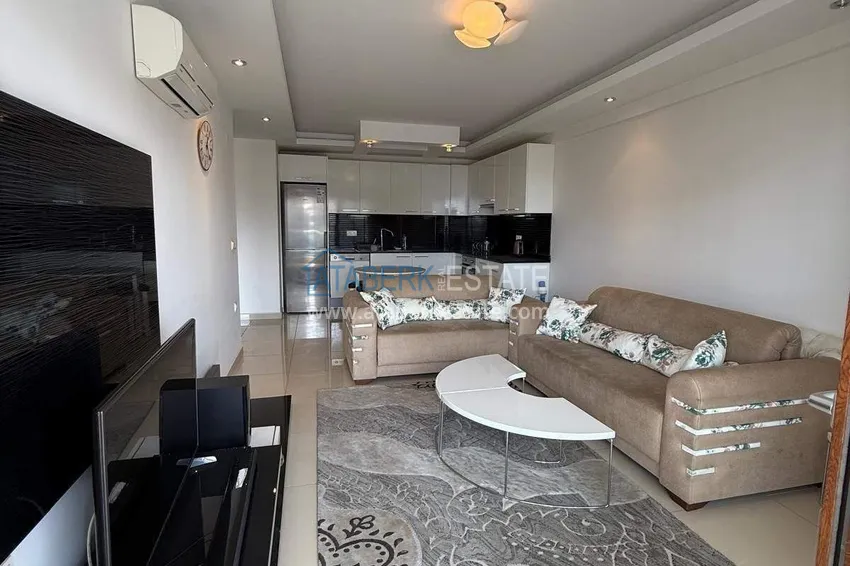 Kupuj Apartament 1+1 na zezwolenie na pobyt w Alanyi, dzielnica Cikcilli - widok na morze, meble, rezydencja premium 5