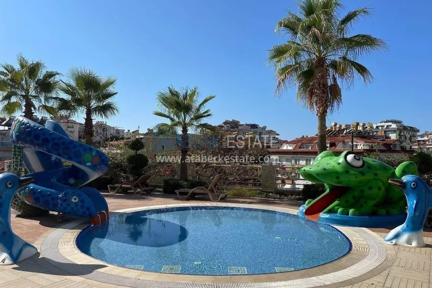 Apartament 1+1 w Alanya, dzielnica Cikcilli - umeblowany i z widokiem na morze, przeszklony balkon  5 