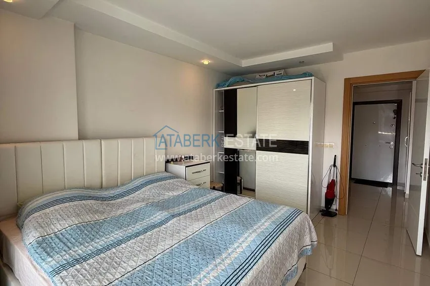 Kupuj Apartament 1+1 na zezwolenie na pobyt w Alanyi, dzielnica Cikcilli - widok na morze, meble, rezydencja premium 7