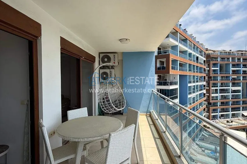 Kupuj Apartament 1+1 na zezwolenie na pobyt w Alanyi, dzielnica Cikcilli - widok na morze, meble, rezydencja premium 9