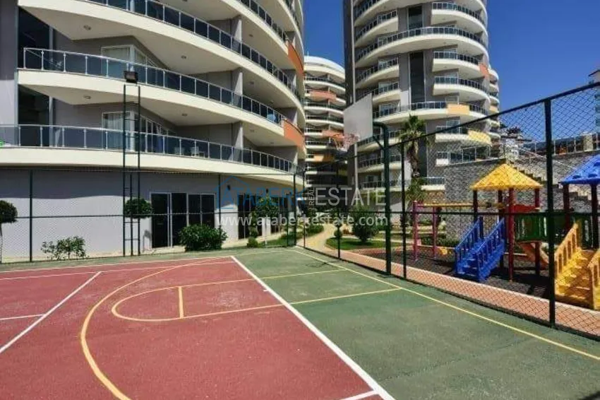 Apartament 1+1 w Alanya, dzielnica Cikcilli - umeblowany i z widokiem na morze, przeszklony balkon  9 