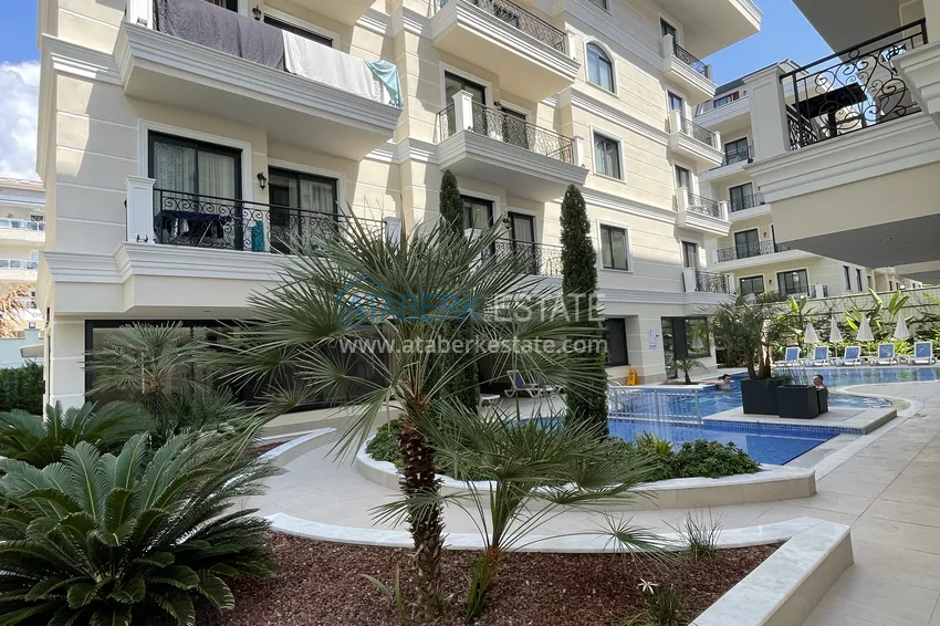 2+1 duplex w centrum Alanyi, plaża Kleopatra — kompleks z licencją wynajmu 11 