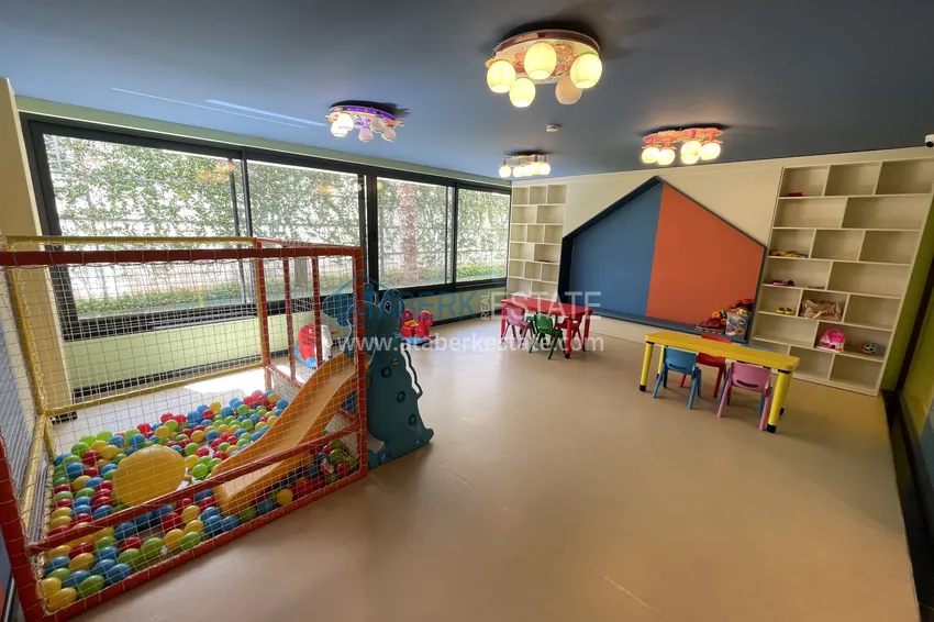 2+1 duplex w centrum Alanyi, plaża Kleopatra — kompleks z licencją wynajmu 17 