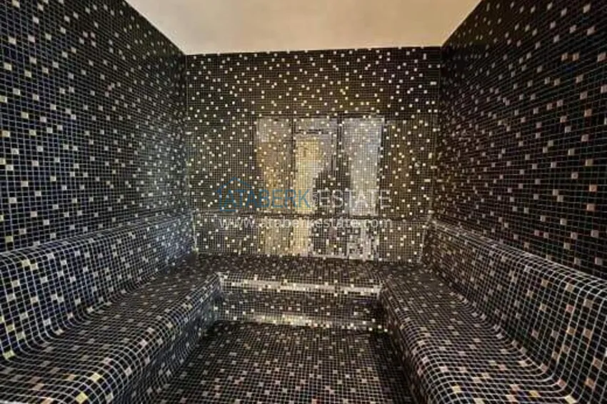 2+1 duplex w centrum Alanyi, plaża Kleopatra — kompleks z licencją wynajmu 23 