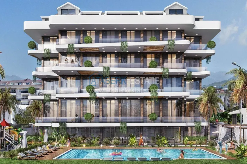 Apartamenty od dewelopera w Alanyi, za pozwolenie na pobyt i obywatelstwo - kompleks butikowy premium w dzielnicy Kestel  1 