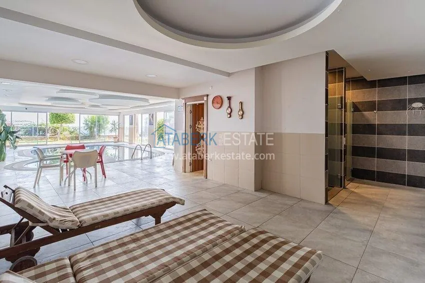 Apartament 2+1 z widokiem na morze w okolicy Konakli — nieruchomość na zezwolenie na pobyt w Alanyi  28 