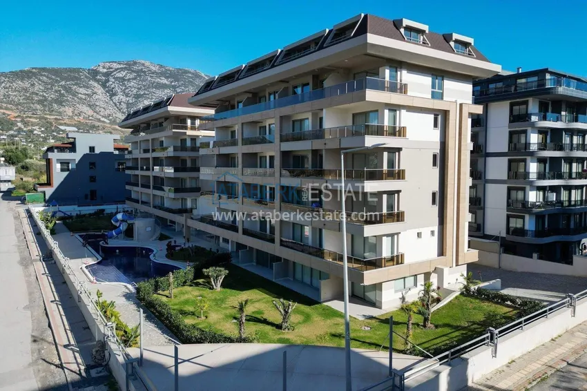 Penthouse 3+1 w Alanyi, dzielnica Kestel — zezwolenie na pobyt, raty do 3 lat, widok na morze i góry 3 