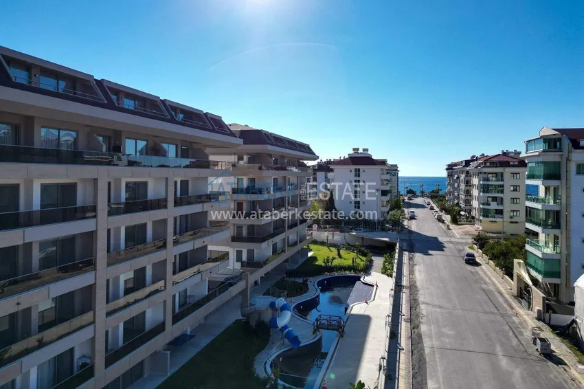 Penthouse 3+1 w Alanyi, dzielnica Kestel — zezwolenie na pobyt, raty do 3 lat, widok na morze i góry 4 