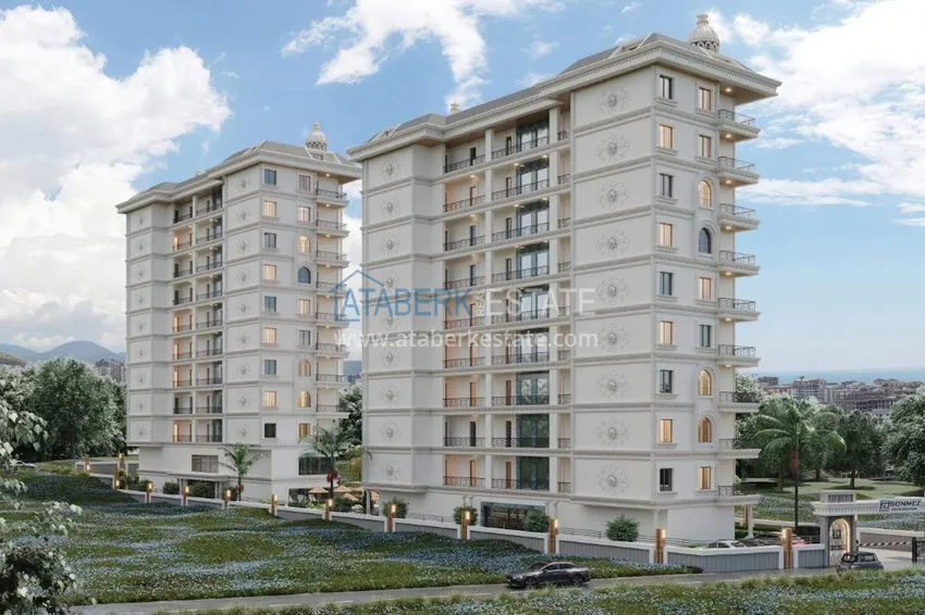 Apartamenty od dewelopera w Alanyi z ratami do 24 miesięcy - kompleks w budowie w centrum Mahmutlar  1 
