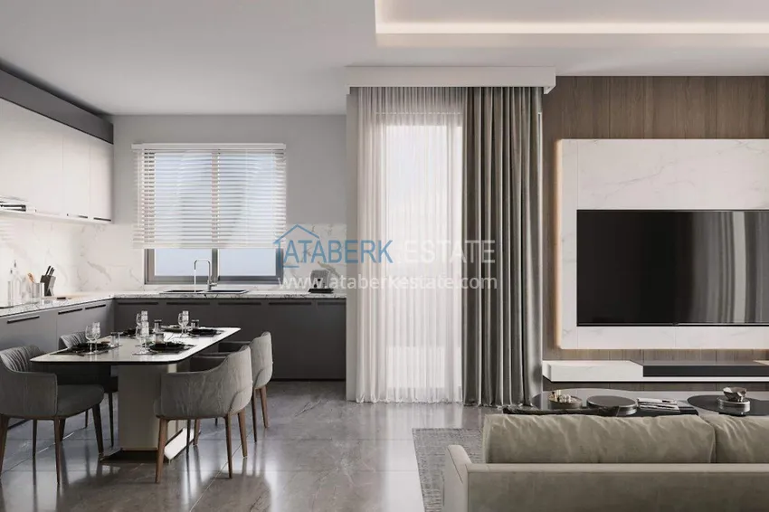 Kupuj  Apartamenty od dewelopera w Alanyi z ratami do 24 miesięcy - kompleks w budowie w centrum Mahmutlar  1 
