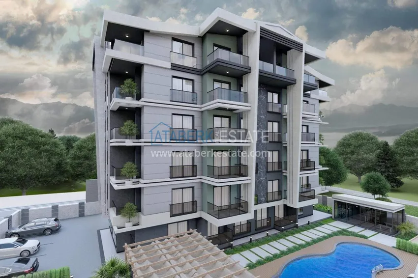 Apartamenty od dewelopera na raty w Alanyi - kompleks butikowy w budowie w Gazipasa  2 