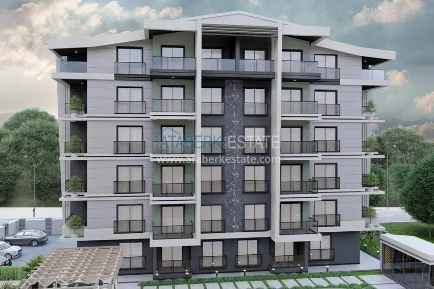 Apartamenty od dewelopera na raty w Alanyi - kompleks butikowy w budowie w Gazipasa  3 