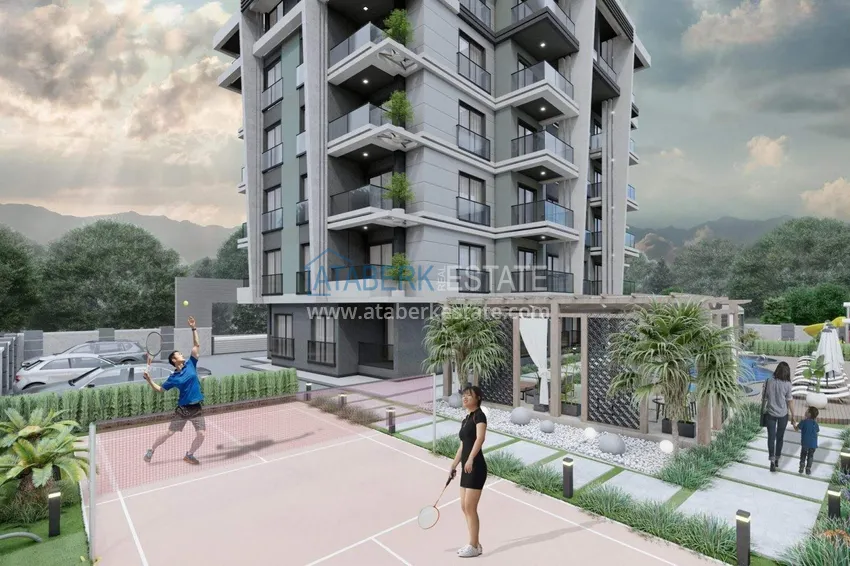 Apartamenty od dewelopera na raty w Alanyi - kompleks butikowy w budowie w Gazipasa  9 