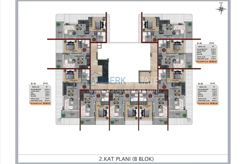 Kupuj taniej Apartamenty od dewelopera w centrum Alanyi - elitarna rezydencja z ratami do 2 lat 1 
