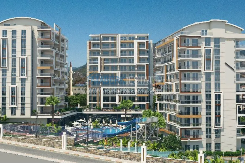 Apartament 1+1 umeblowany z dużym tarasem w nowoczesnym kompleksie 2 