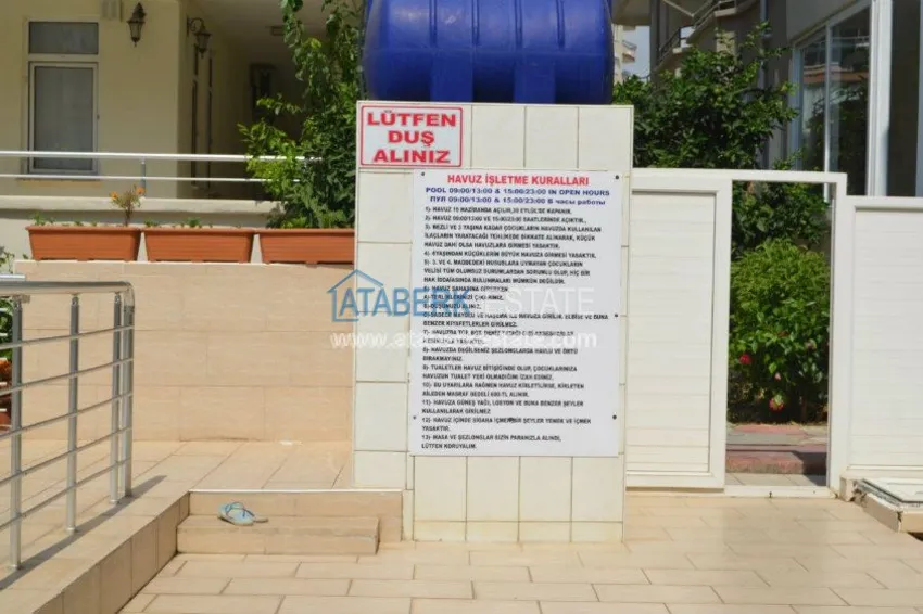 Mieszkanie do wynajęcia zaledwie 150 metrów od morza w centrum popularnej dzielnicy Alanya 15 