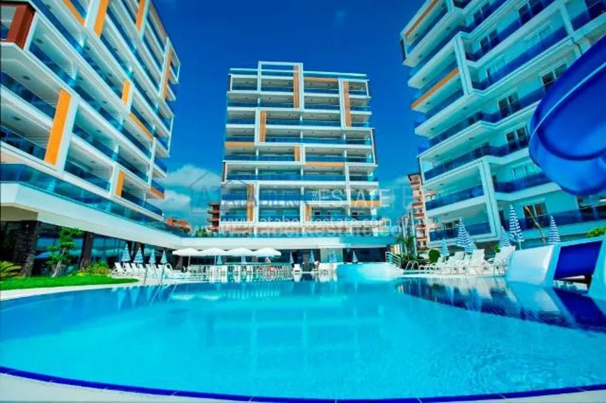 Apartament 1+1 umeblowany z dużym tarasem w nowoczesnym kompleksie 1 