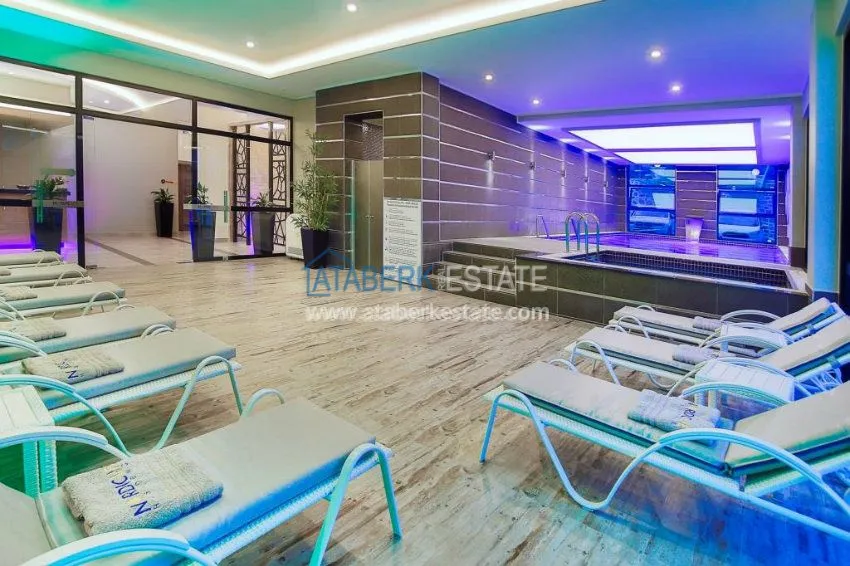 Apartament 1+1 umeblowany z dużym tarasem w nowoczesnym kompleksie 11 